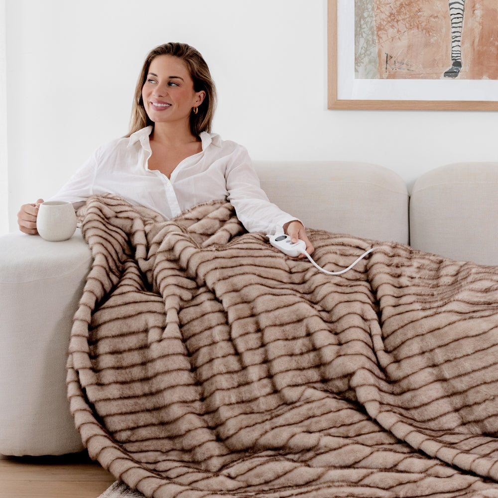 Heated Throw Blanket Homefront Electric Blankets Fleece Blanket