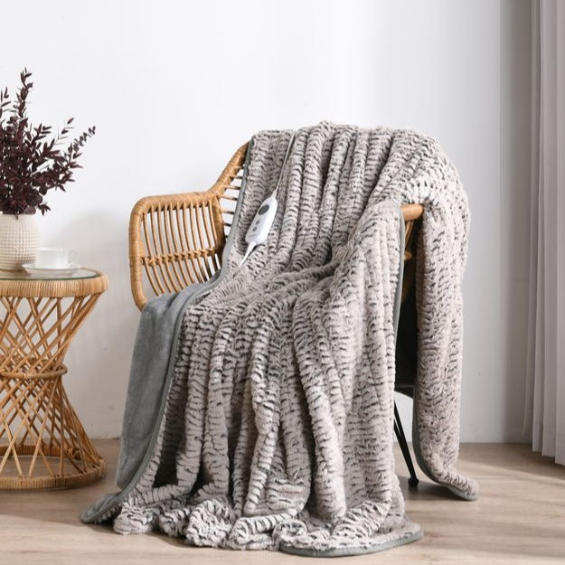 
                      
                        Premium Faux Chinchilla Fur Heated Throw - Grey
                      
                    