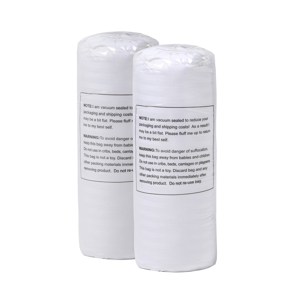 
                      
                        Rolled Microfibre Pillow Standard Twin Pack
                      
                    