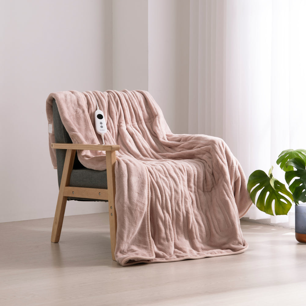 
                      
                        Coral Fleece Electric Heated Throw Blanket Blush Pink
                      
                    