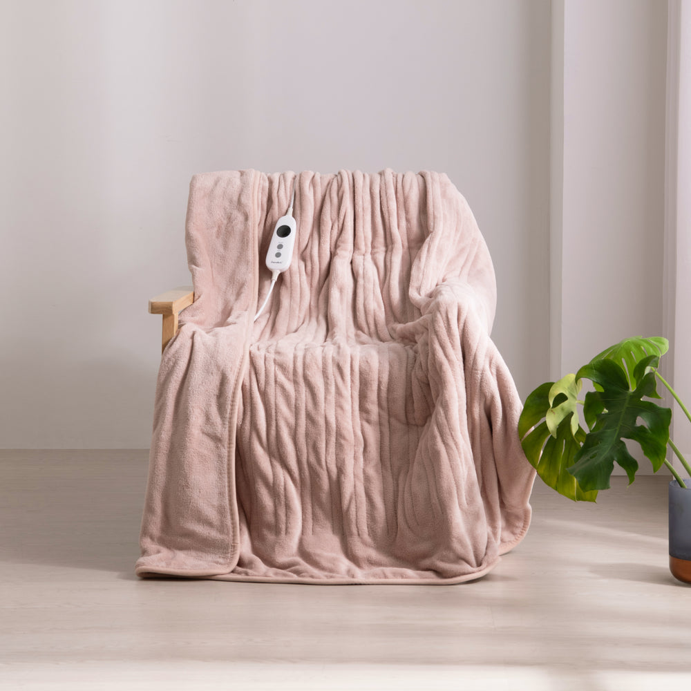 
                      
                        Coral Fleece Electric Heated Throw Blanket Blush Pink
                      
                    