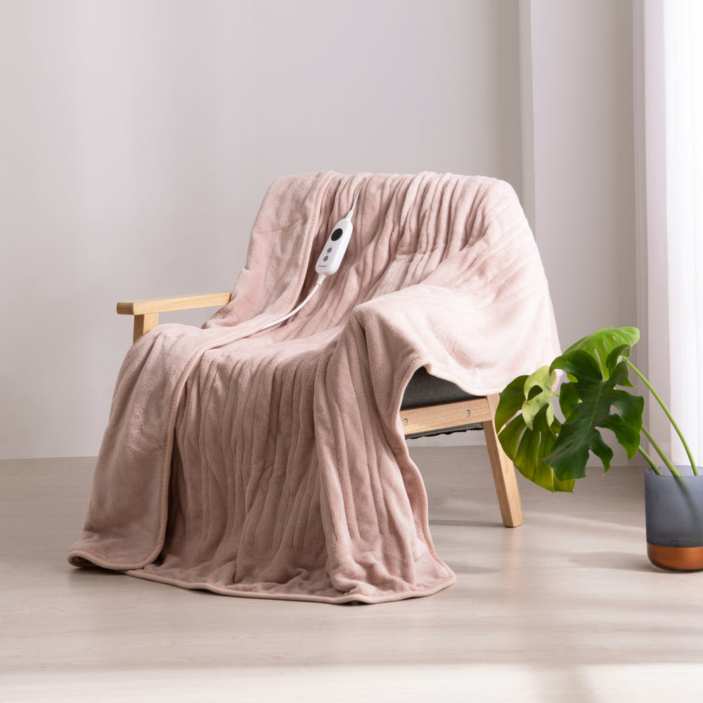 
                      
                        Coral Fleece Electric Heated Throw Blanket Blush Pink
                      
                    