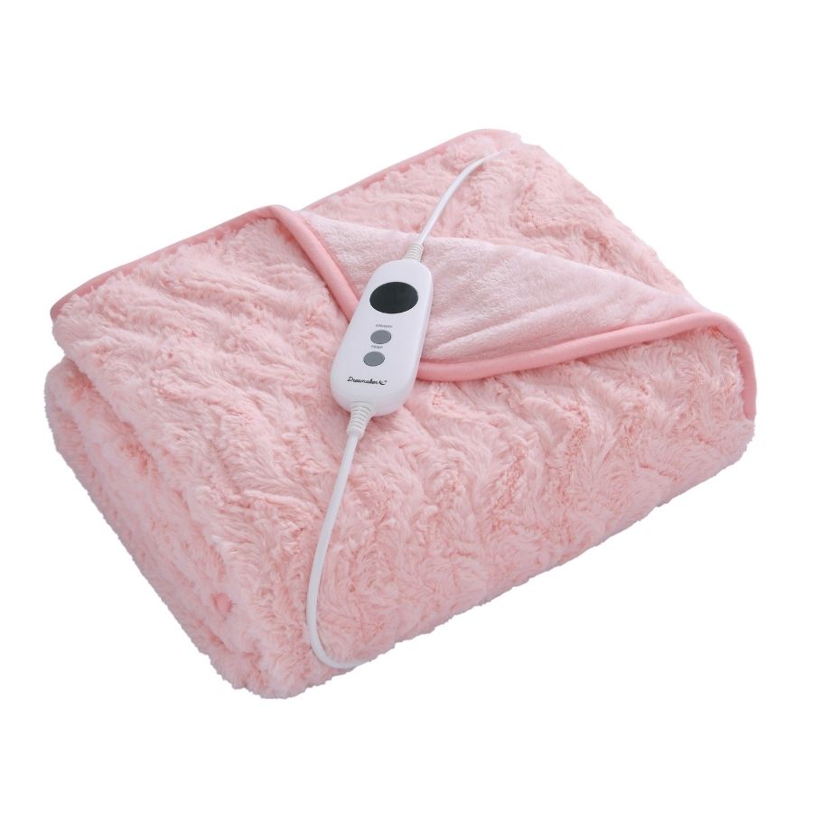 
                      
                        Dreamaker 500Gsm Faux Fur Heated Throw Pink
                      
                    