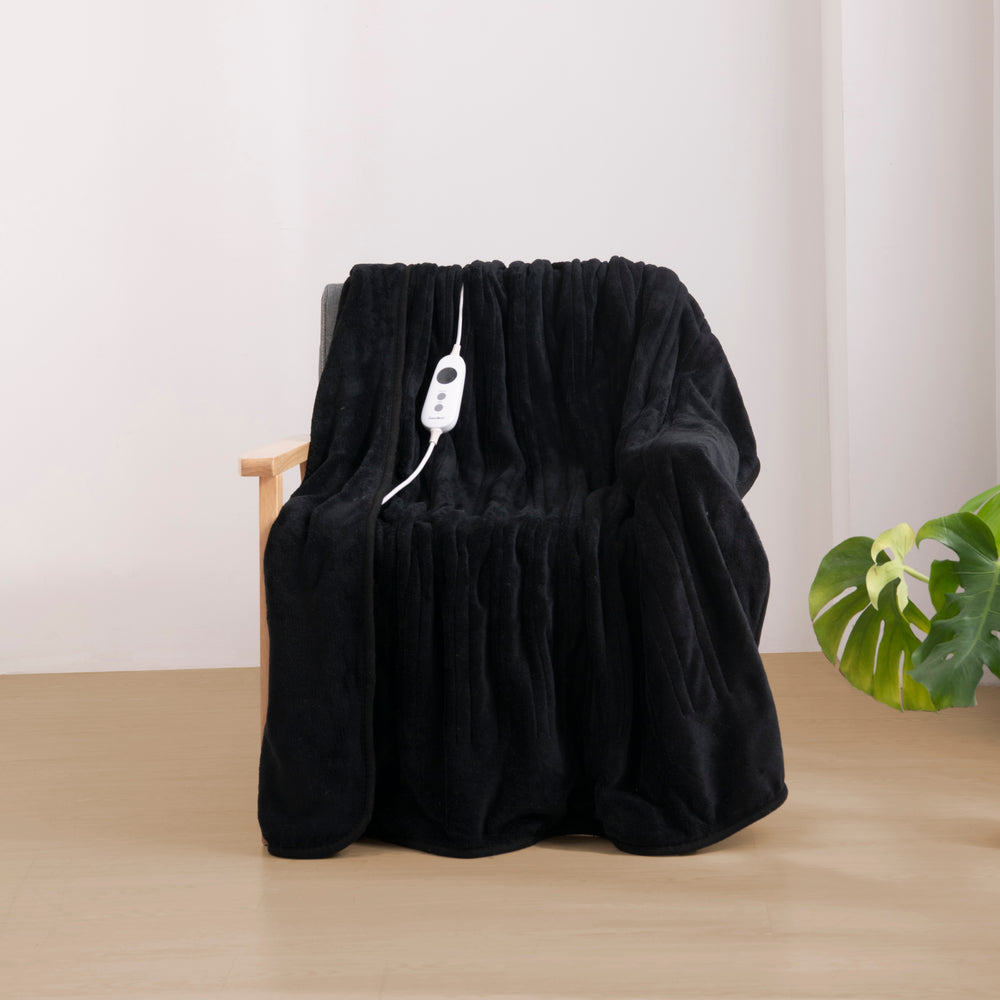 
                      
                        Coral Fleece Electric Heated Throw Blanket Black
                      
                    