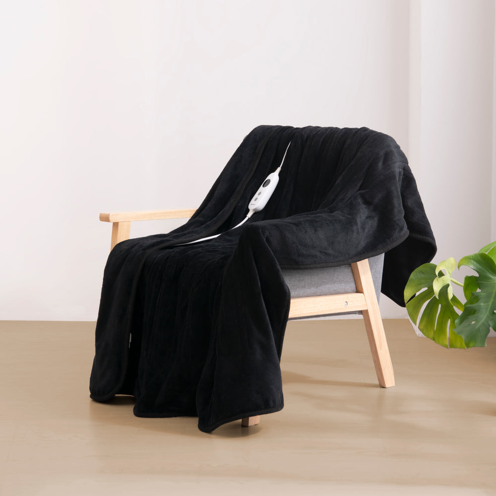 
                      
                        Coral Fleece Electric Heated Throw Blanket Black
                      
                    