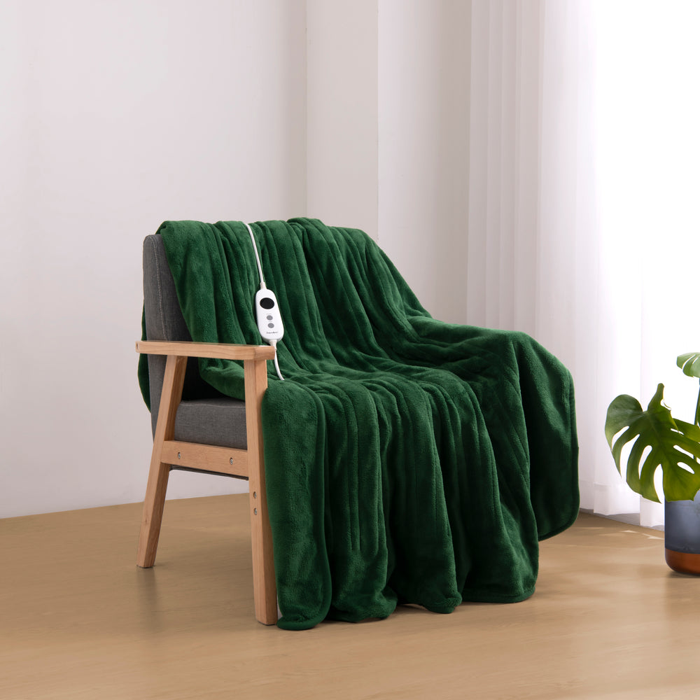 
                      
                        Coral Fleece Electric Heated Throw Blanket Eden Green
                      
                    