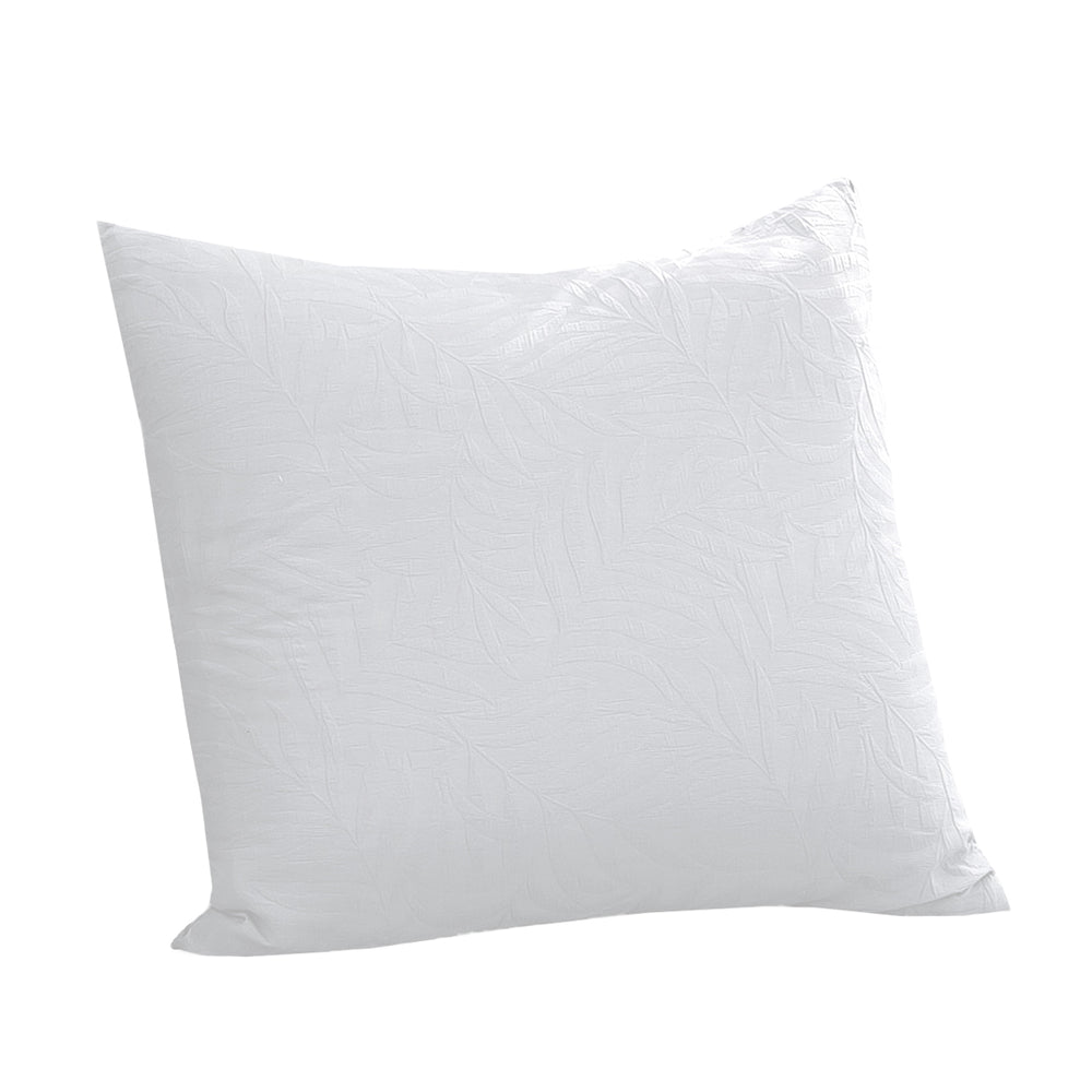 
                      
                        Leafy Jacquard 100% Cotton European Pillowcase White
                      
                    