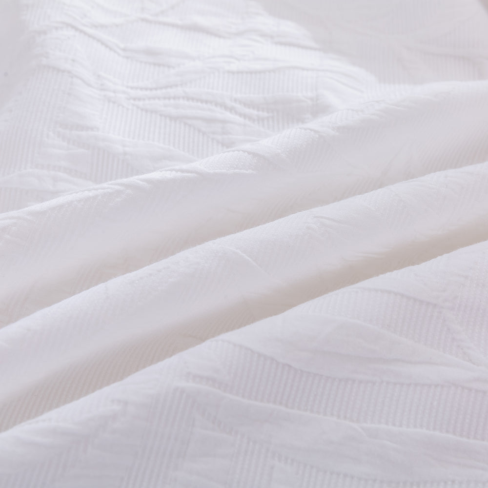 
                      
                        Leafy Jacquard 100% Cotton European Pillowcase White
                      
                    