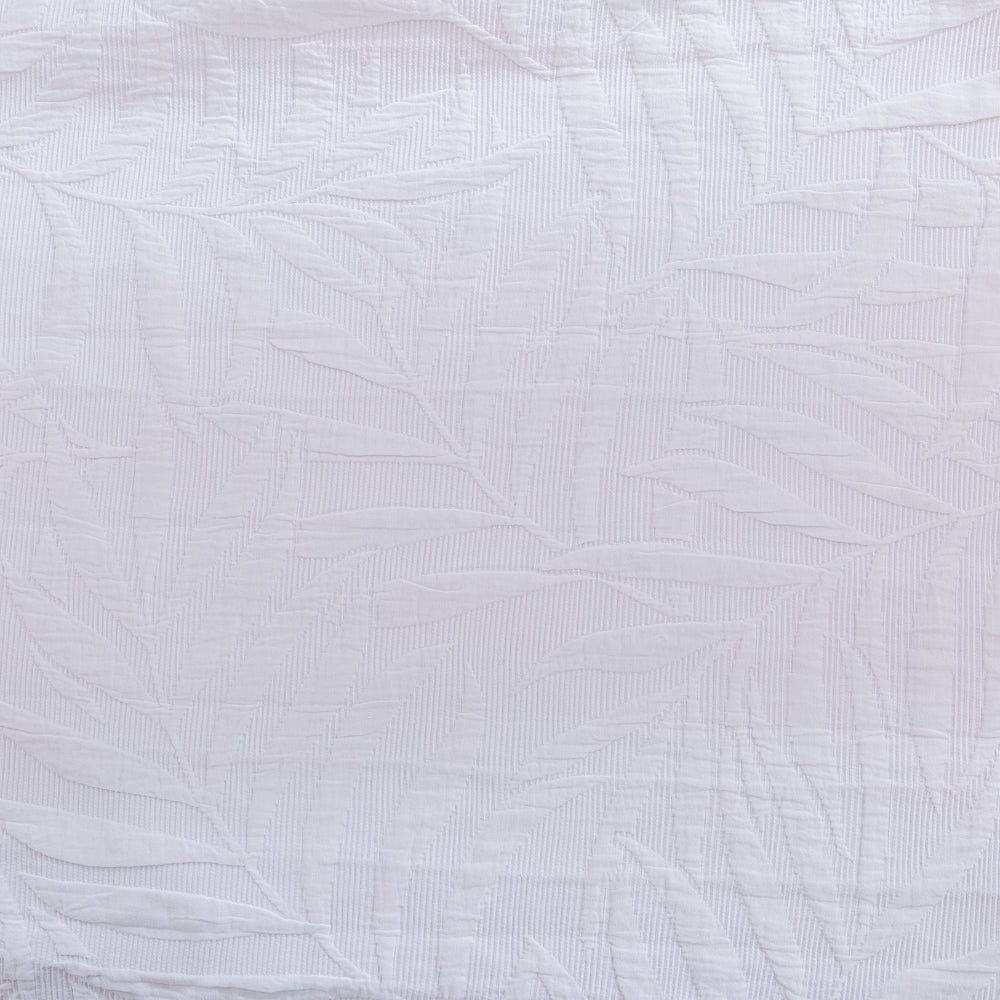 
                      
                        Leafy Jacquard 100% Cotton European Pillowcase White
                      
                    