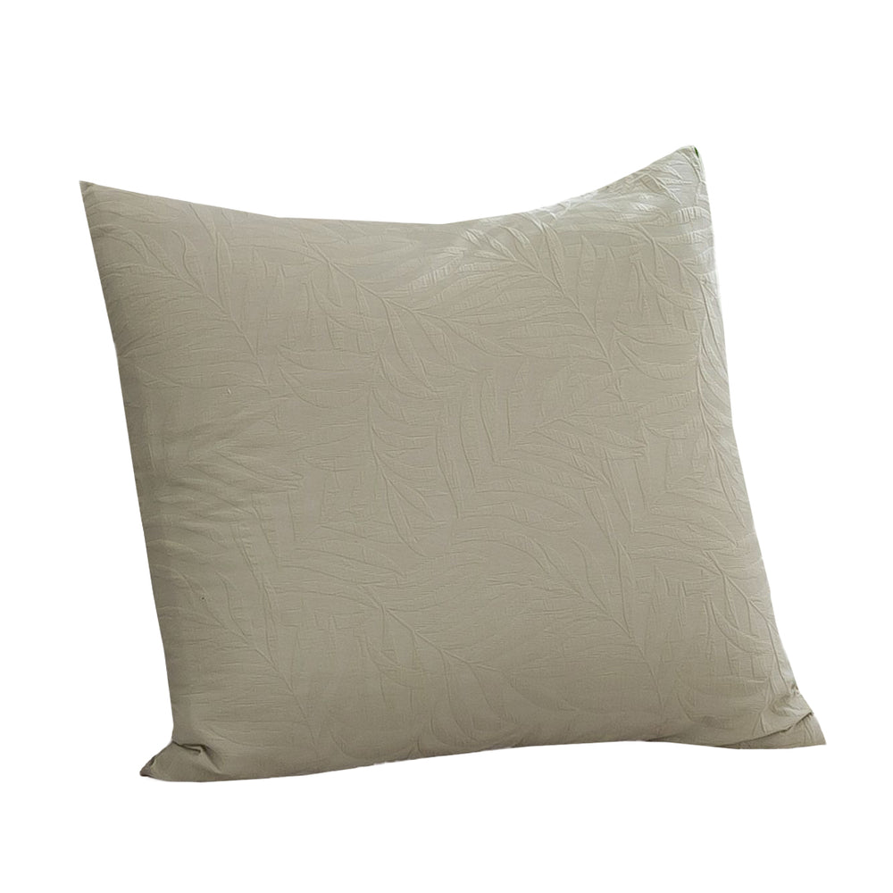 
                      
                        Leafy Jacquard 100% Cotton European Pillowcase Sage
                      
                    