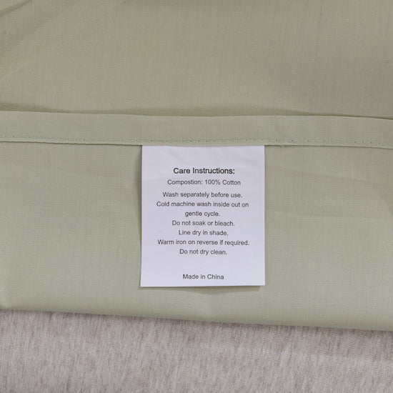 Leafy Jacquard 100% Cotton European Pillowcase Sage