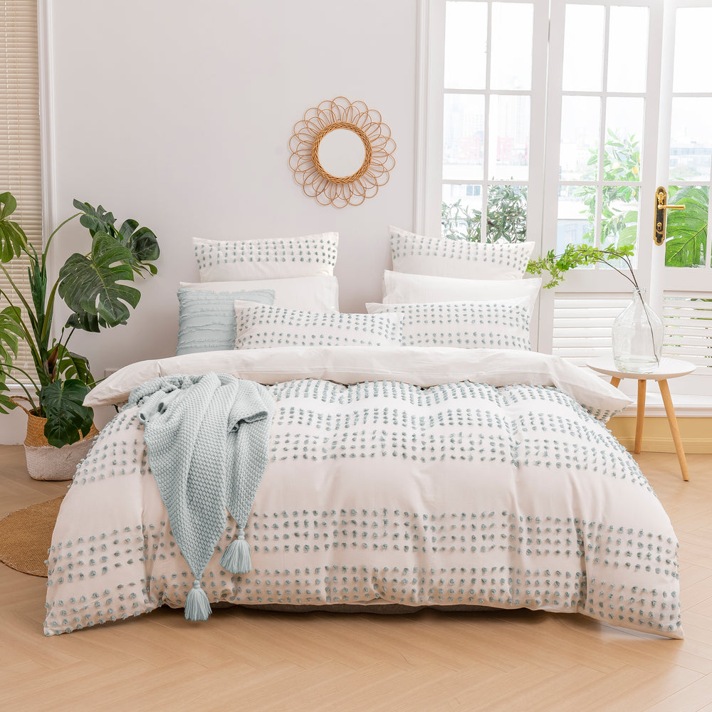 
                      
                        Clovelly Tufted Stripe European Pillowcase Seafoam
                      
                    