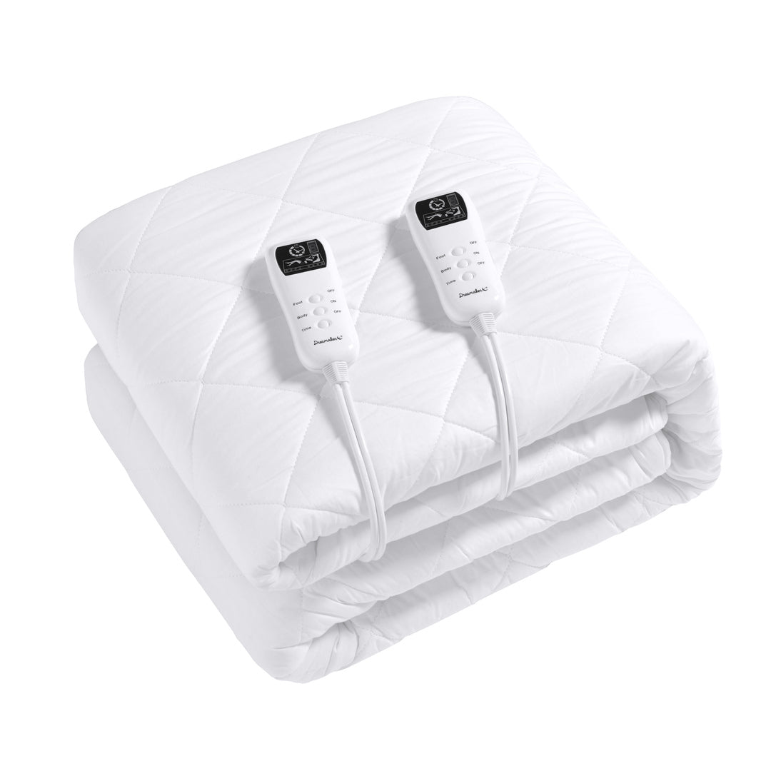HealthGuard Anti-Allergy Dust Mite Protection Cotton Quilted Electric Blanket - Multizone