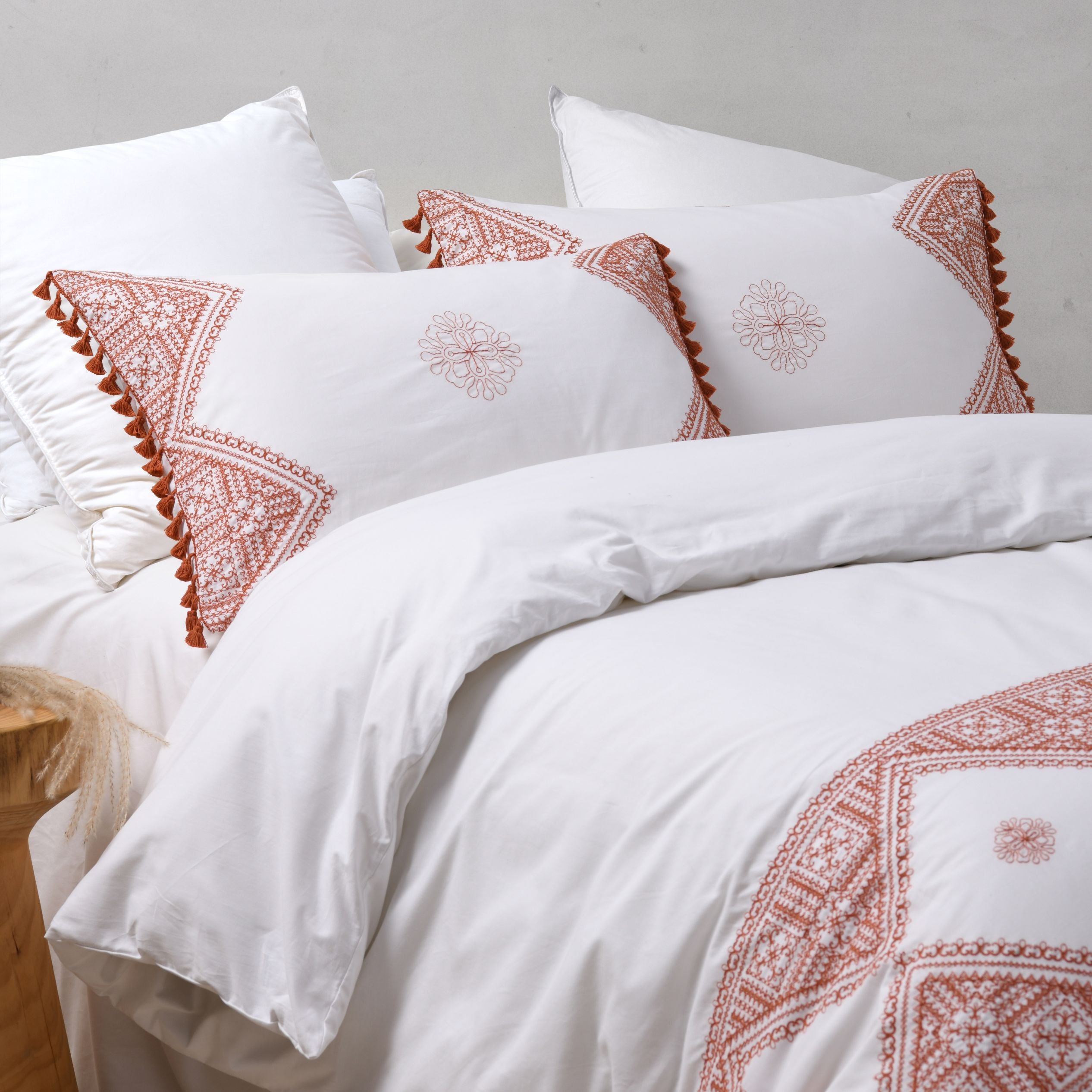 Liberty Cotton Quilt Cover Set Rust | Coastal Boho Bedding | Australian ...