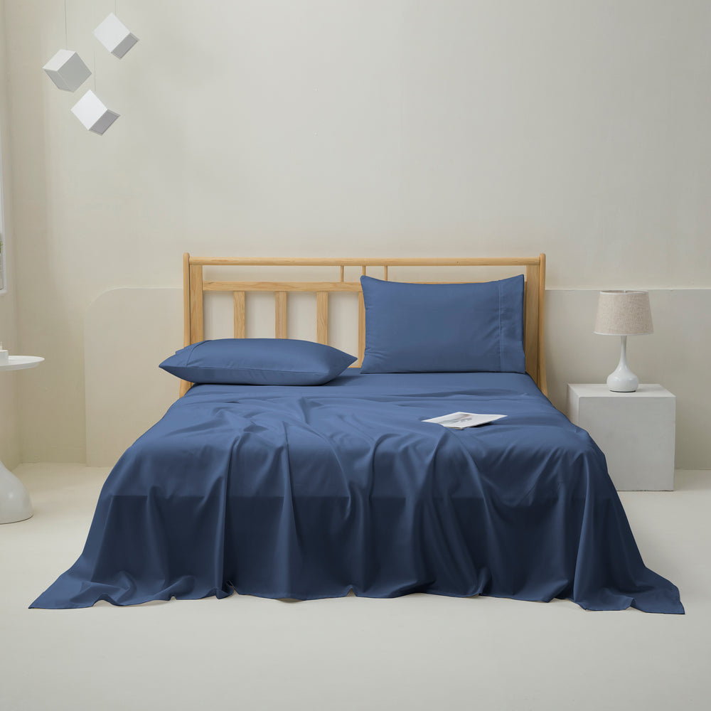 
                      
                        1500TC Cotton Rich Sateen Sheet Set Navy
                      
                    