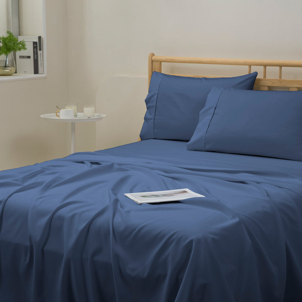 
                      
                        1500TC Cotton Rich Sateen Sheet Set Navy
                      
                    