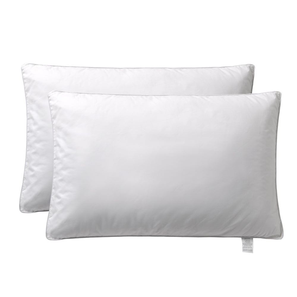 
                      
                        Microfibre Gusseted Pillow with Removable Cotton Cover -  Low Profile - Twin Pack
                      
                    