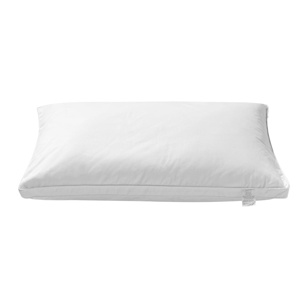 
                      
                        Microfibre Gusseted Pillow with Removable Cotton Cover -  Low Profile - Twin Pack
                      
                    