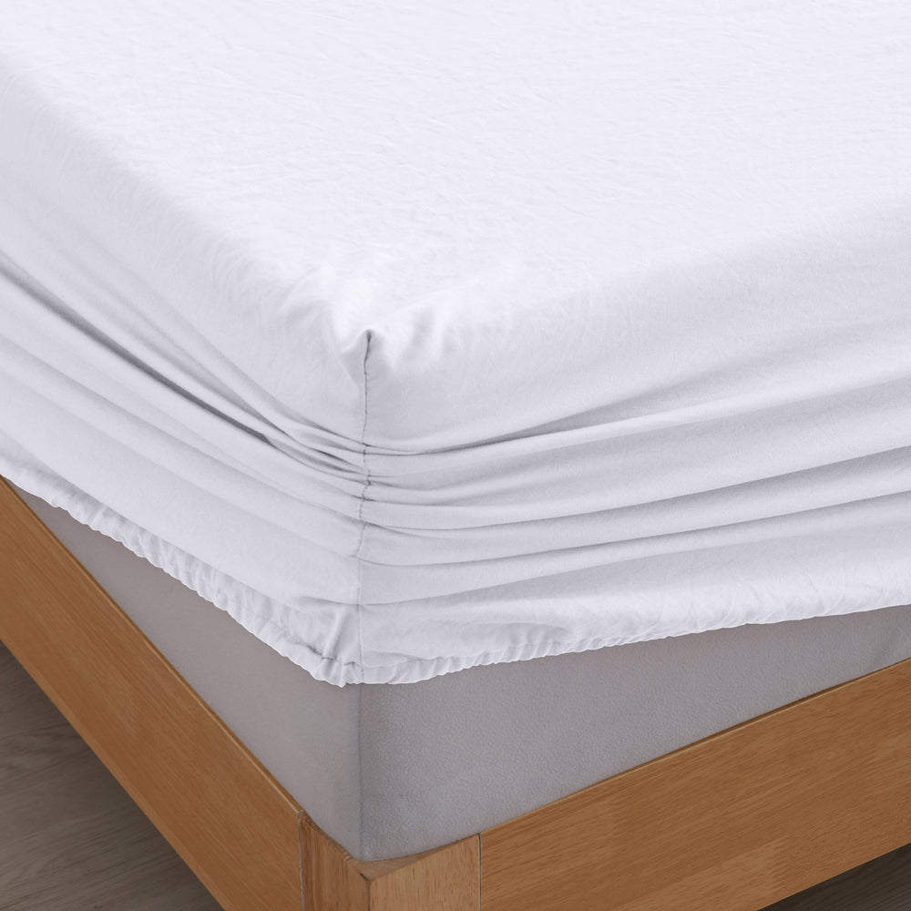 
                      
                        Superfine Washed Microfibre Sheet Set White
                      
                    