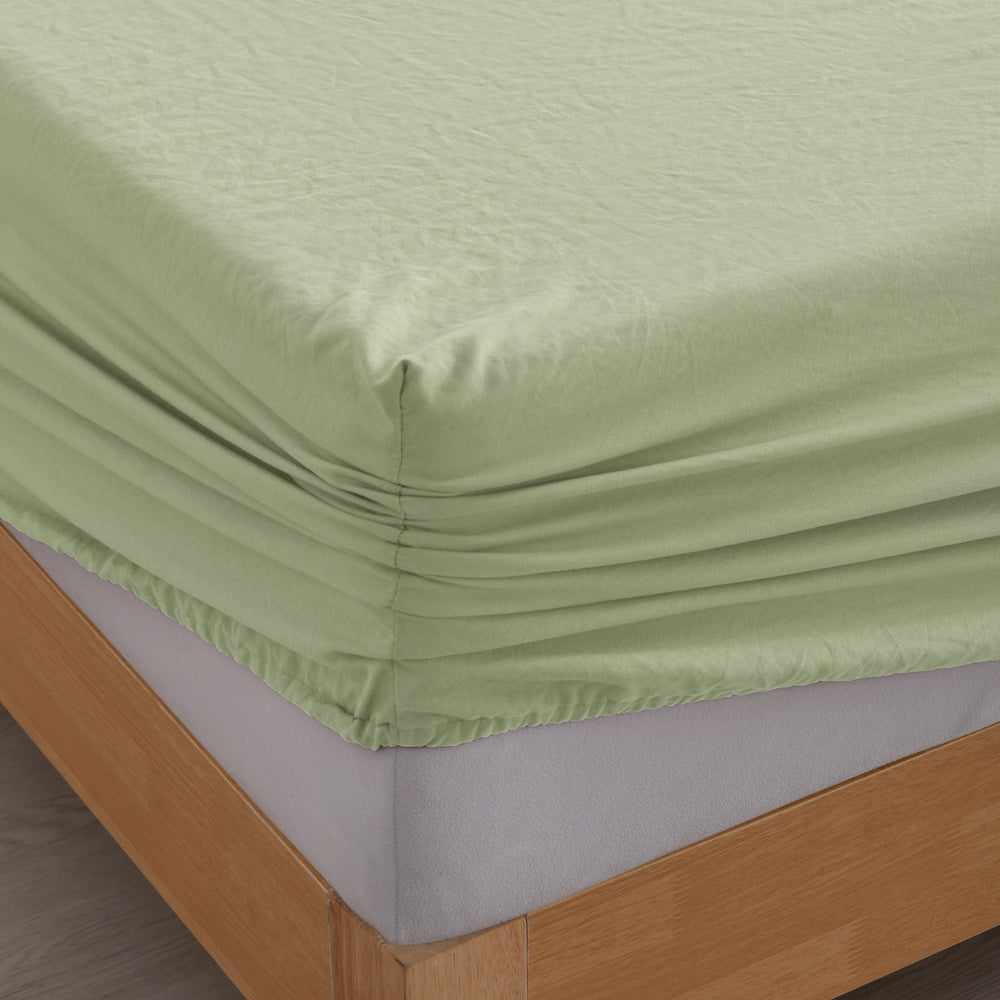 
                      
                        Superfine Washed Microfibre Sheet Set Sage Green
                      
                    