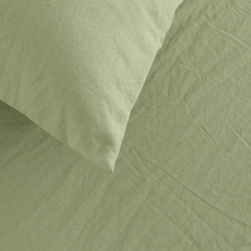 
                      
                        Superfine Washed Microfibre European Pillowcase - Sage Green
                      
                    