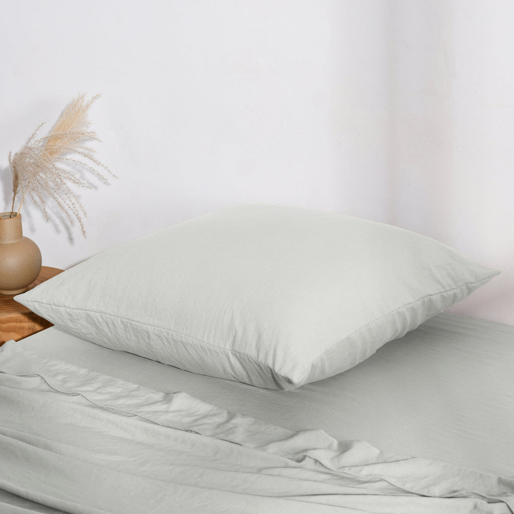 
                      
                        Superfine Washed Microfibre European Pillowcase - Dove Grey
                      
                    