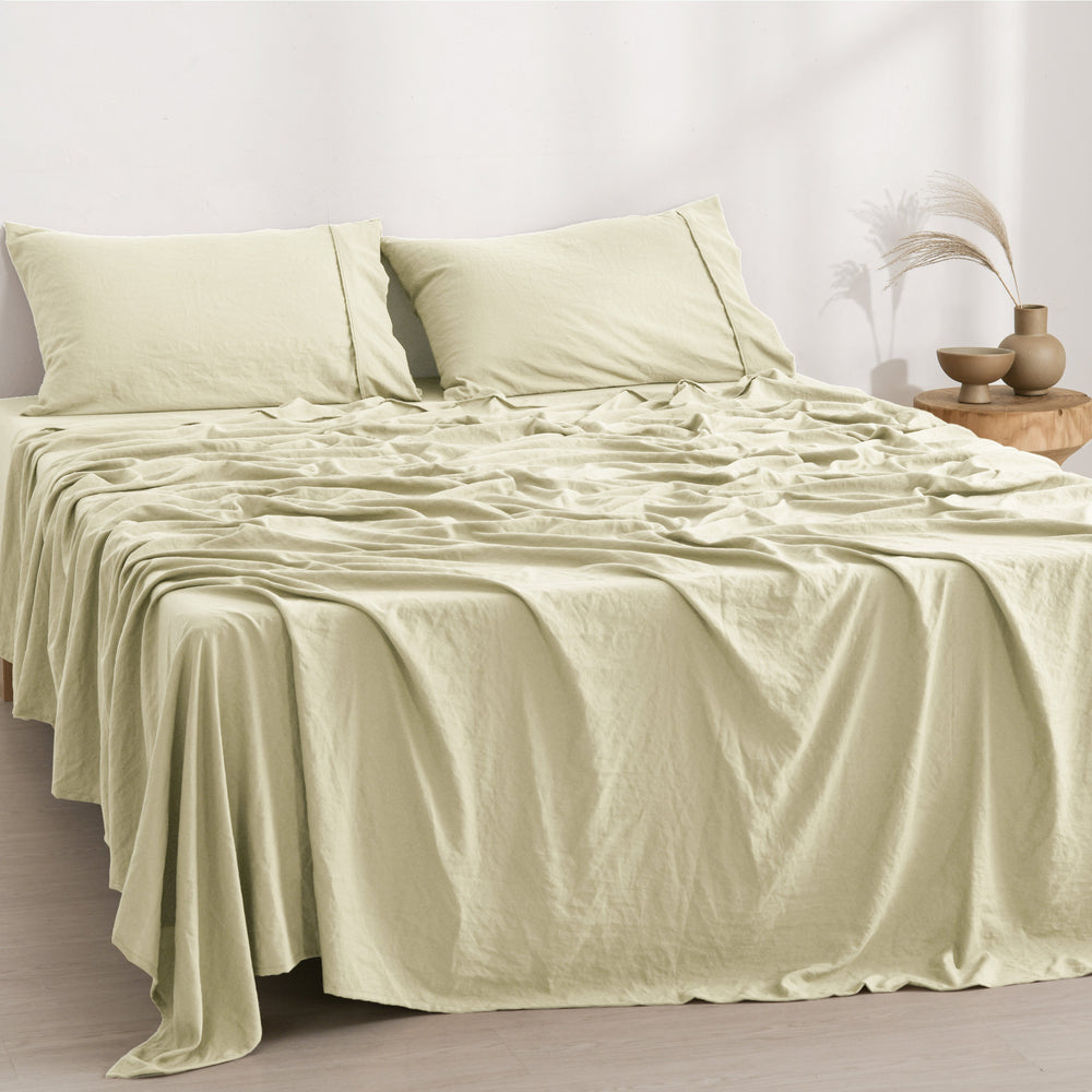 
                      
                        Superfine Washed Microfibre  Sheet Set Natural
                      
                    