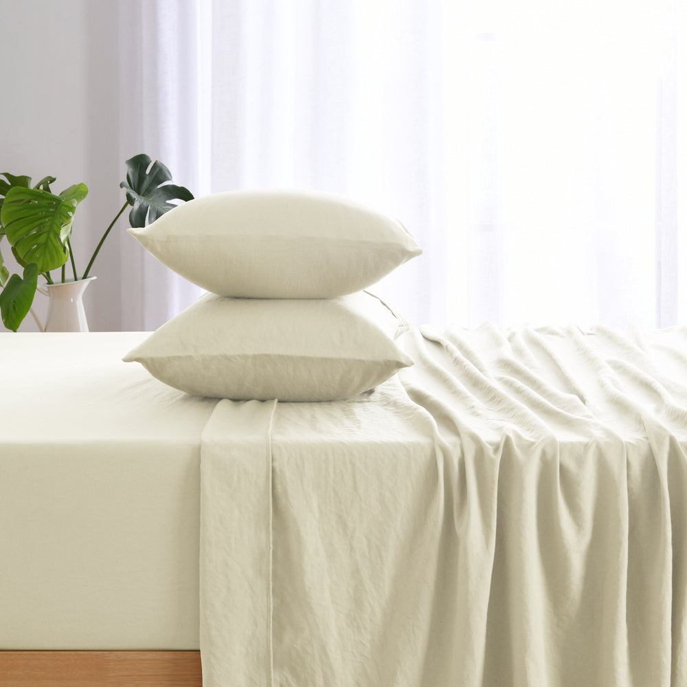 
                      
                        Superfine Washed Microfibre  Sheet Set Natural
                      
                    