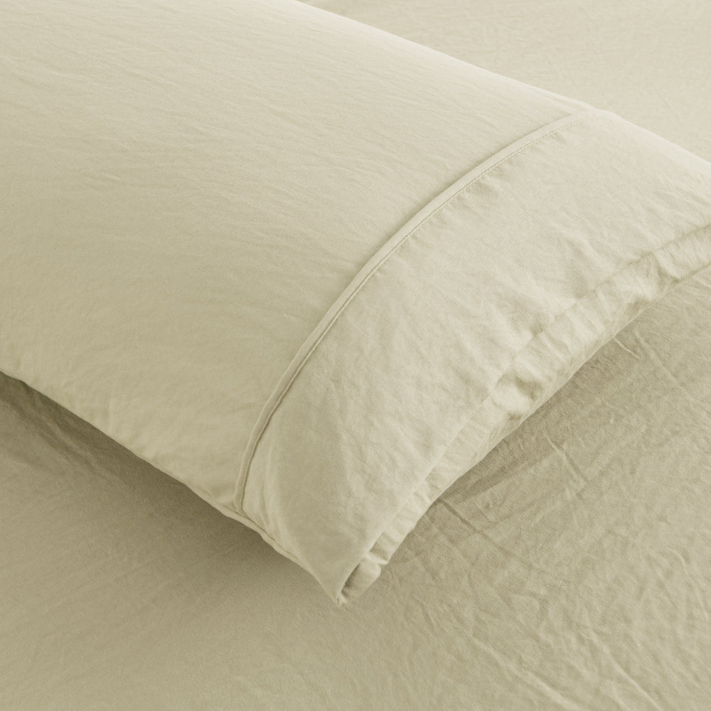 
                      
                        Superfine Washed Microfibre Standard Pillowcase Twin Pack - Natural
                      
                    