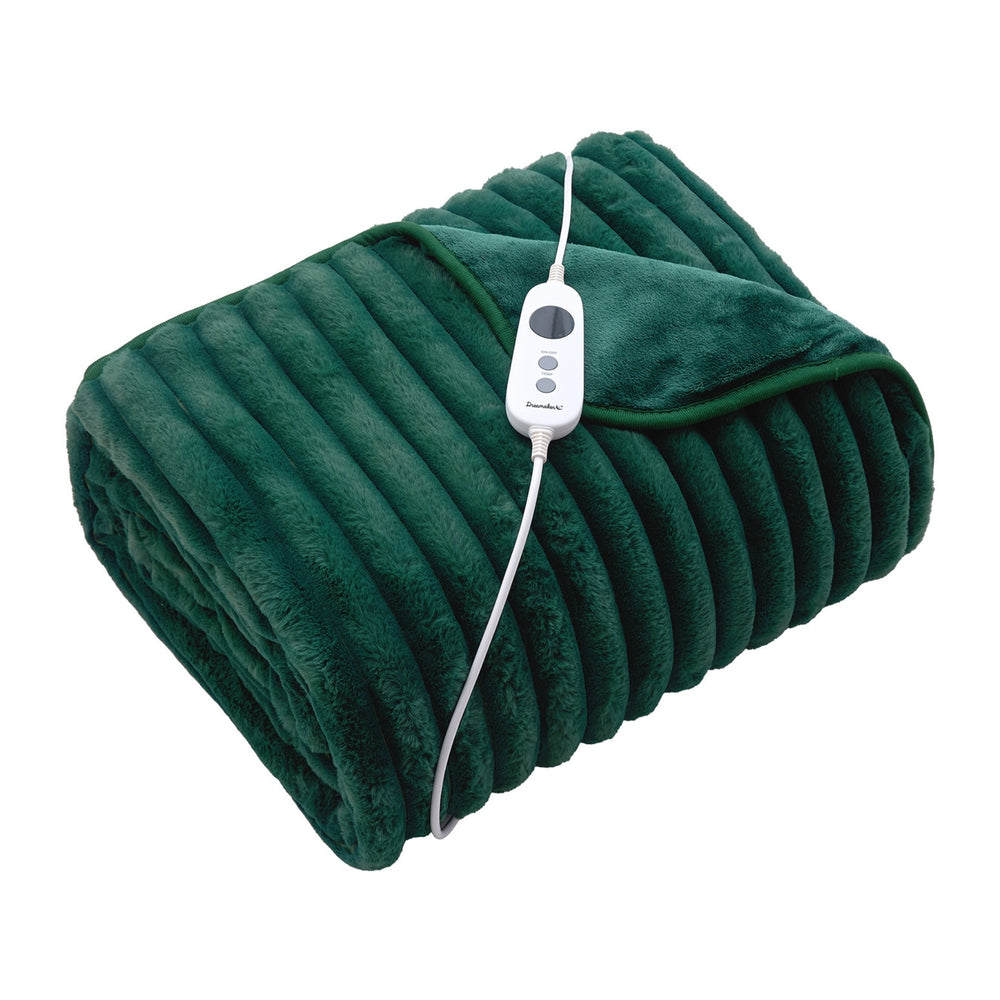 
                      
                        Chunky Embossed Fleece Heated Throw Emerald Green
                      
                    