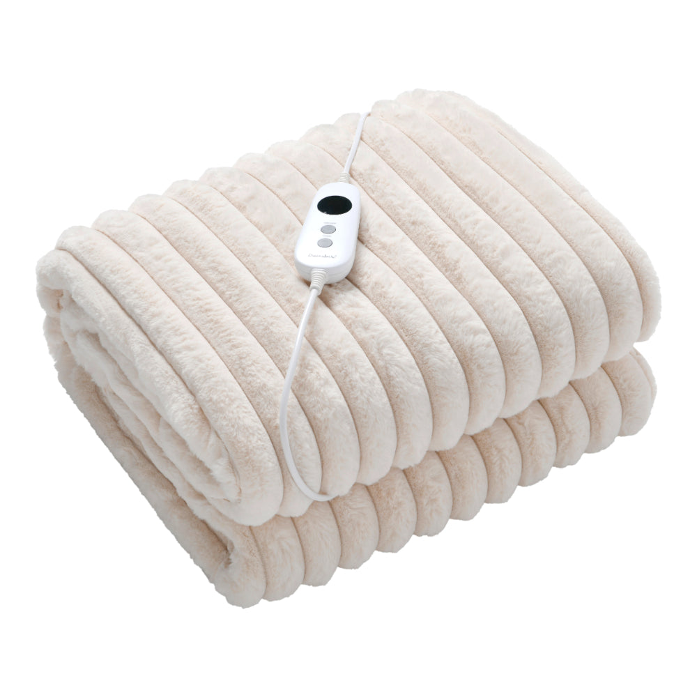 
                      
                        Chunky Embossed Fleece Heated Throw Natural
                      
                    