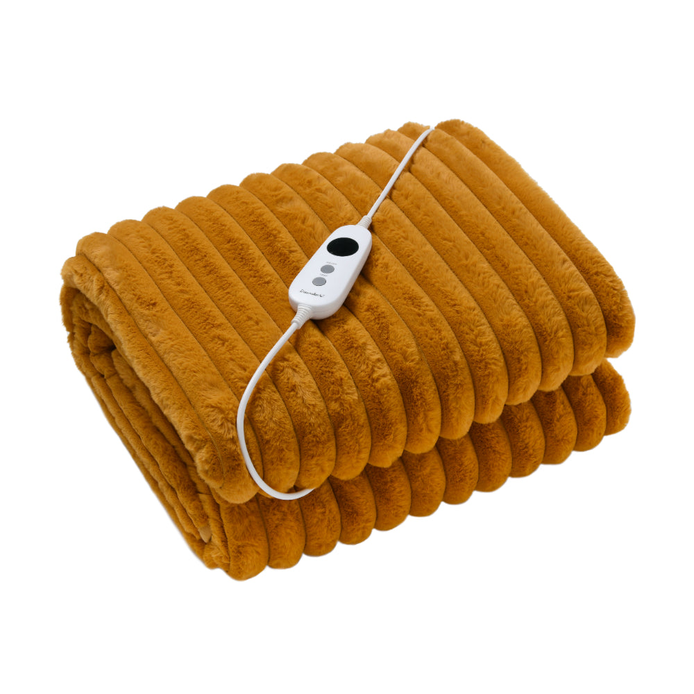 
                      
                        Chunky Embossed Fleece Heated Throw Mustard Gold
                      
                    