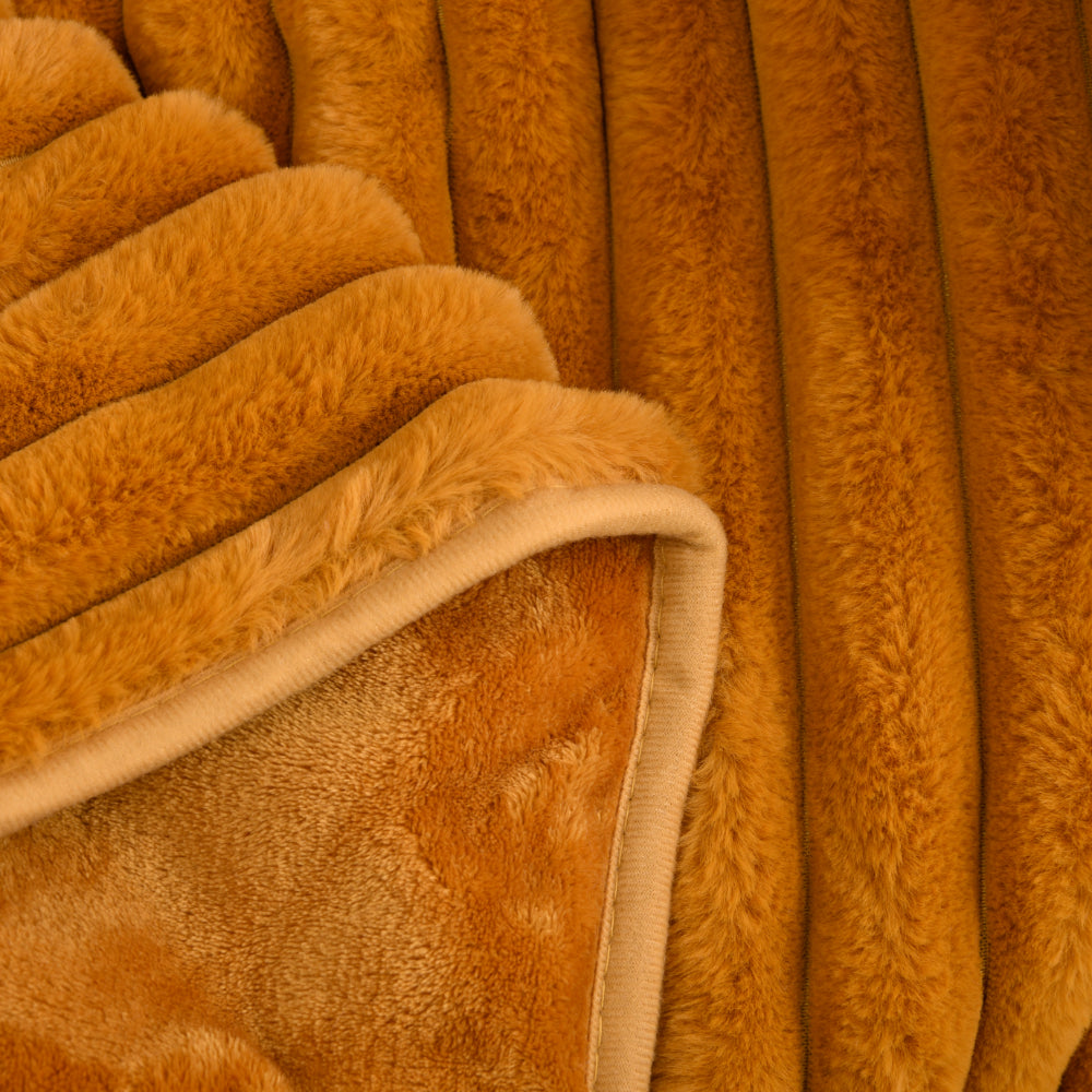 
                      
                        Chunky Embossed Fleece Heated Throw Mustard Gold
                      
                    