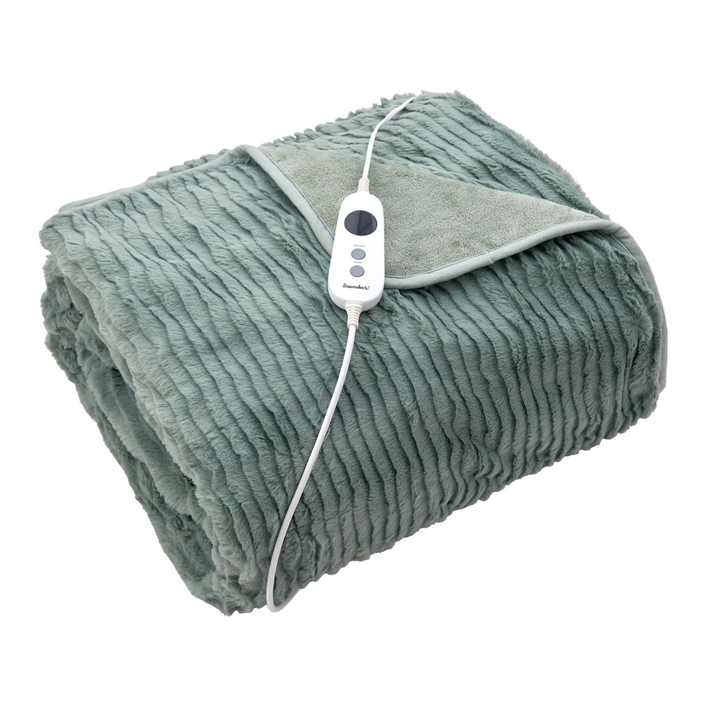 
                      
                        Eyelash Fleece Reversible Heated Throw Faded Green & Sage
                      
                    