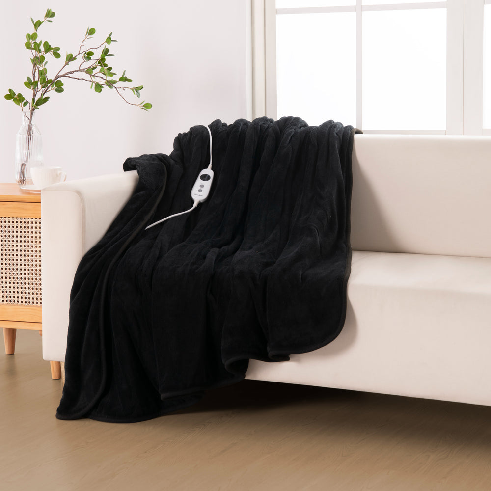 
                      
                        Coral Fleece Electric Heated Throw Blanket Black
                      
                    