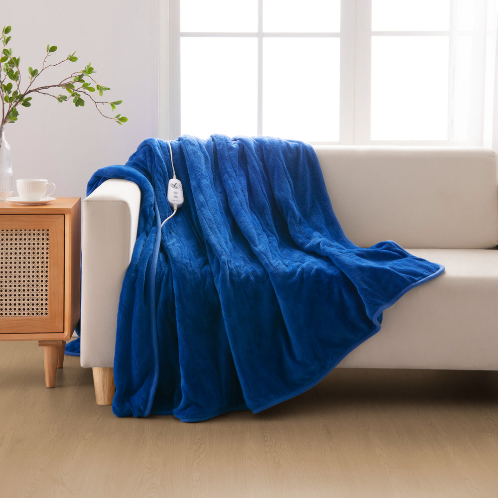 
                      
                        Coral Fleece Electric Heated Throw Blanket Classic Blue
                      
                    