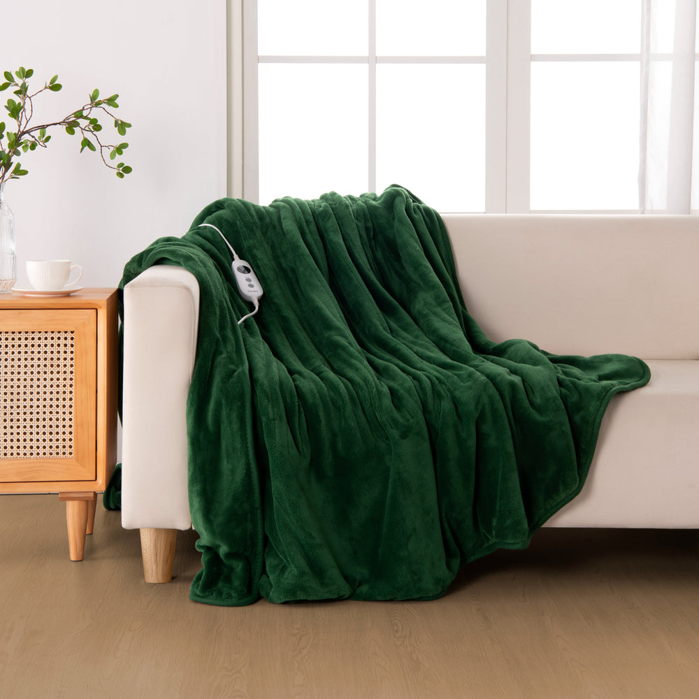 
                      
                        Coral Fleece Electric Heated Throw Blanket Eden Green
                      
                    