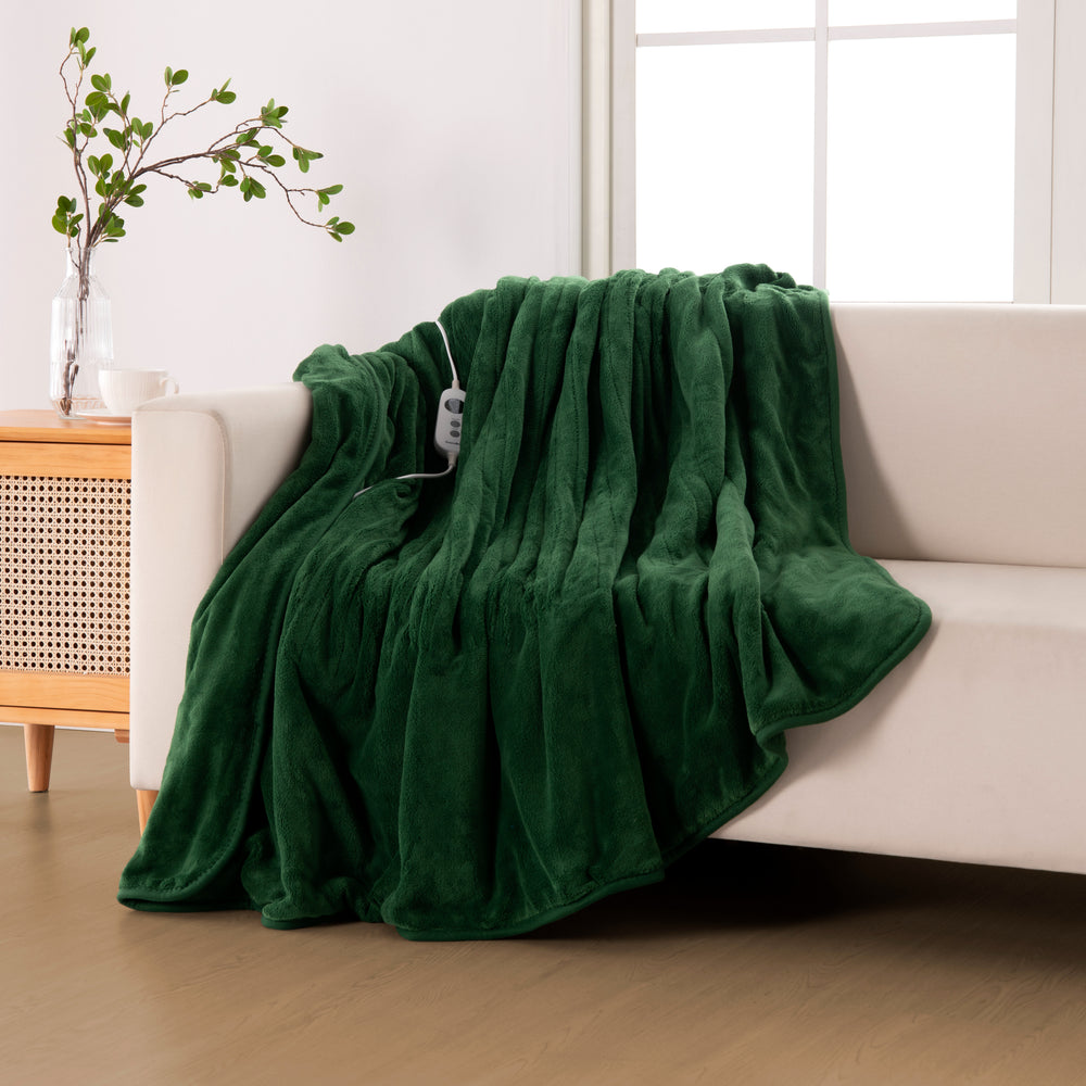 
                      
                        Coral Fleece Electric Heated Throw Blanket Eden Green
                      
                    