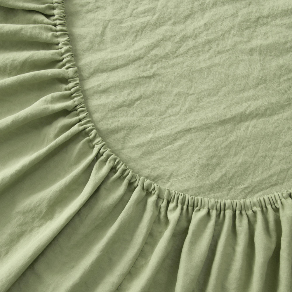 
                      
                        Superfine Washed Microfibre Combo Fitted Sheet Set Sage Green
                      
                    