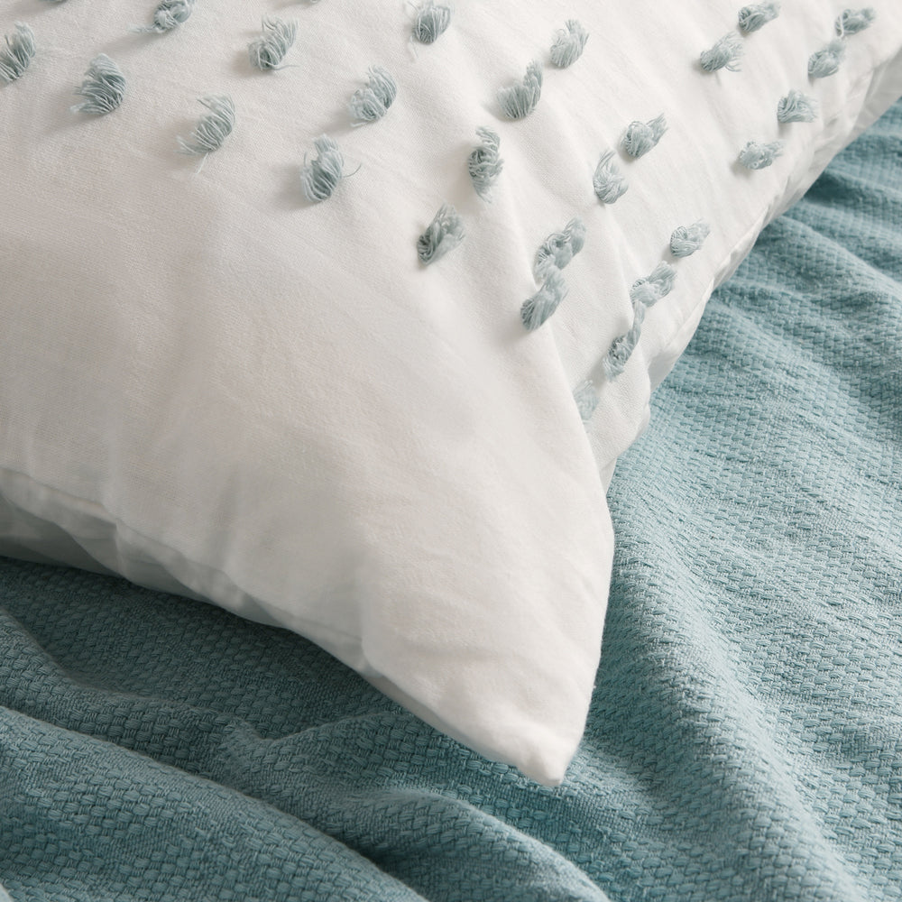 
                      
                        Clovelly Tufted Stripe European Pillowcase Seafoam
                      
                    