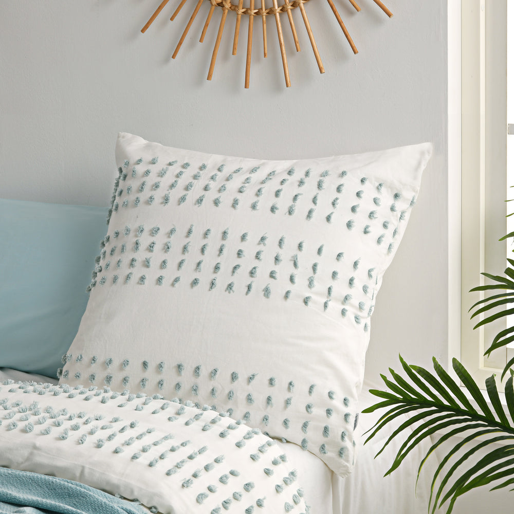 
                      
                        Clovelly Tufted Stripe European Pillowcase Seafoam
                      
                    