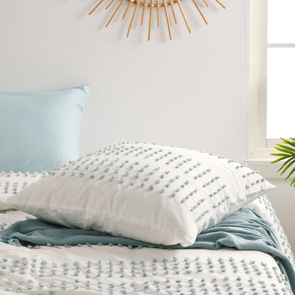 
                      
                        Clovelly Tufted Stripe European Pillowcase Seafoam
                      
                    