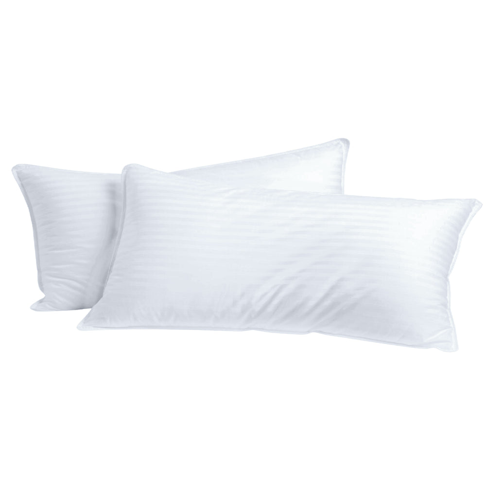 Hotel Collection Cotton Sateen Cover Microfibre King Pillow Twin Pack