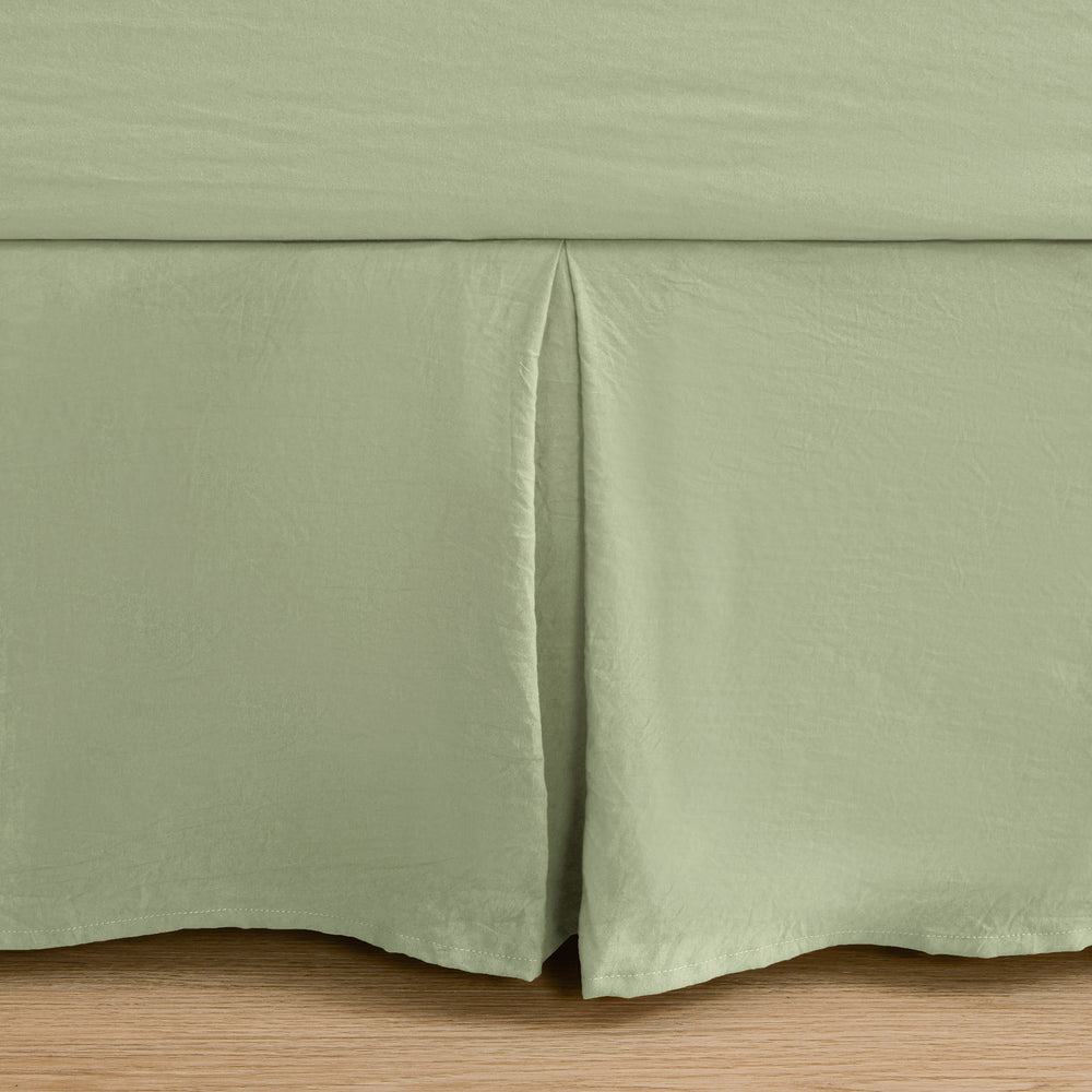 
                      
                        Superfine Washed Microfibre Pleated Valance Sage Green
                      
                    