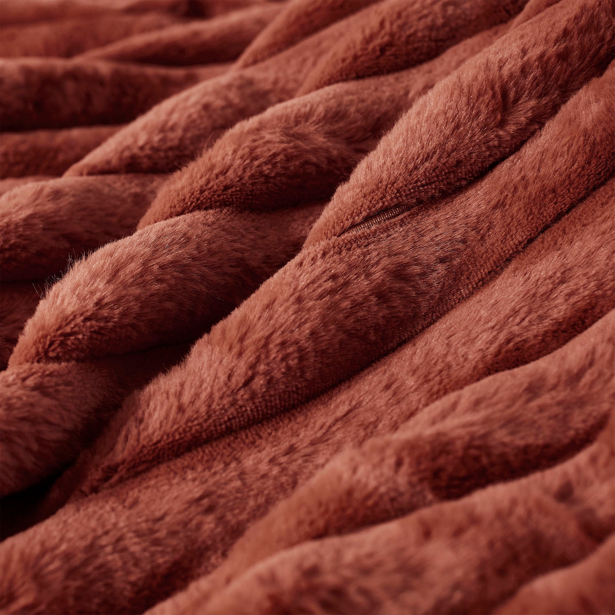 Chunky Rust Embossing Powder Chunky Emboss Fleece Heated Throw Blanket | Reversible Rust Red – Dreamaker