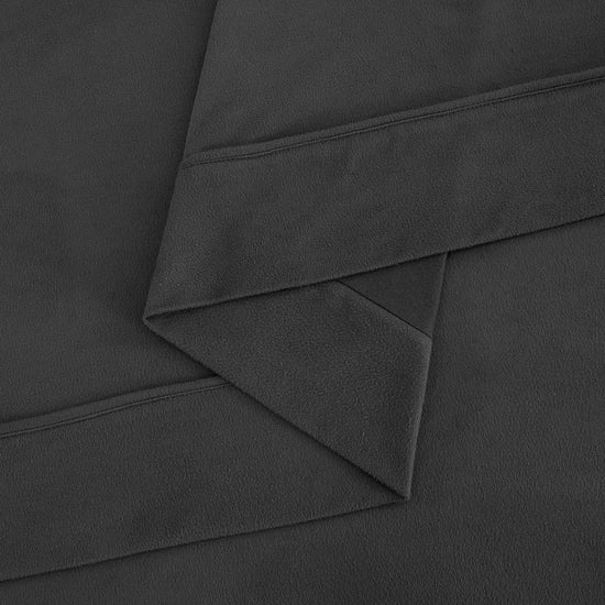Micro Flannel Sheet Set Charcoal